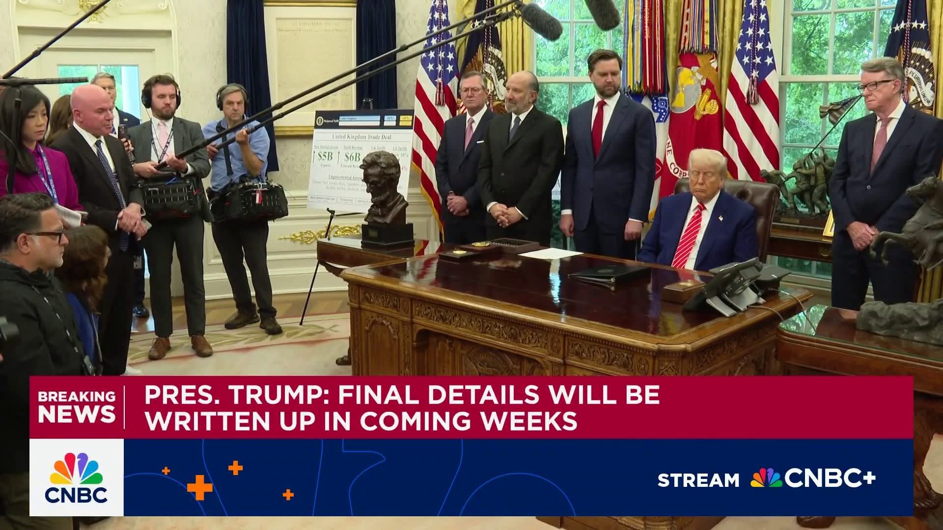 Trump unveils United Kingdom trade deal, first since ‘reciprocal’ tariff pause