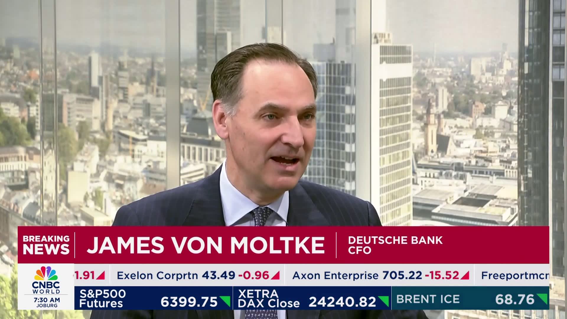 Deutsche Bank CFO: 'Seeing the momentum we hoped to see'