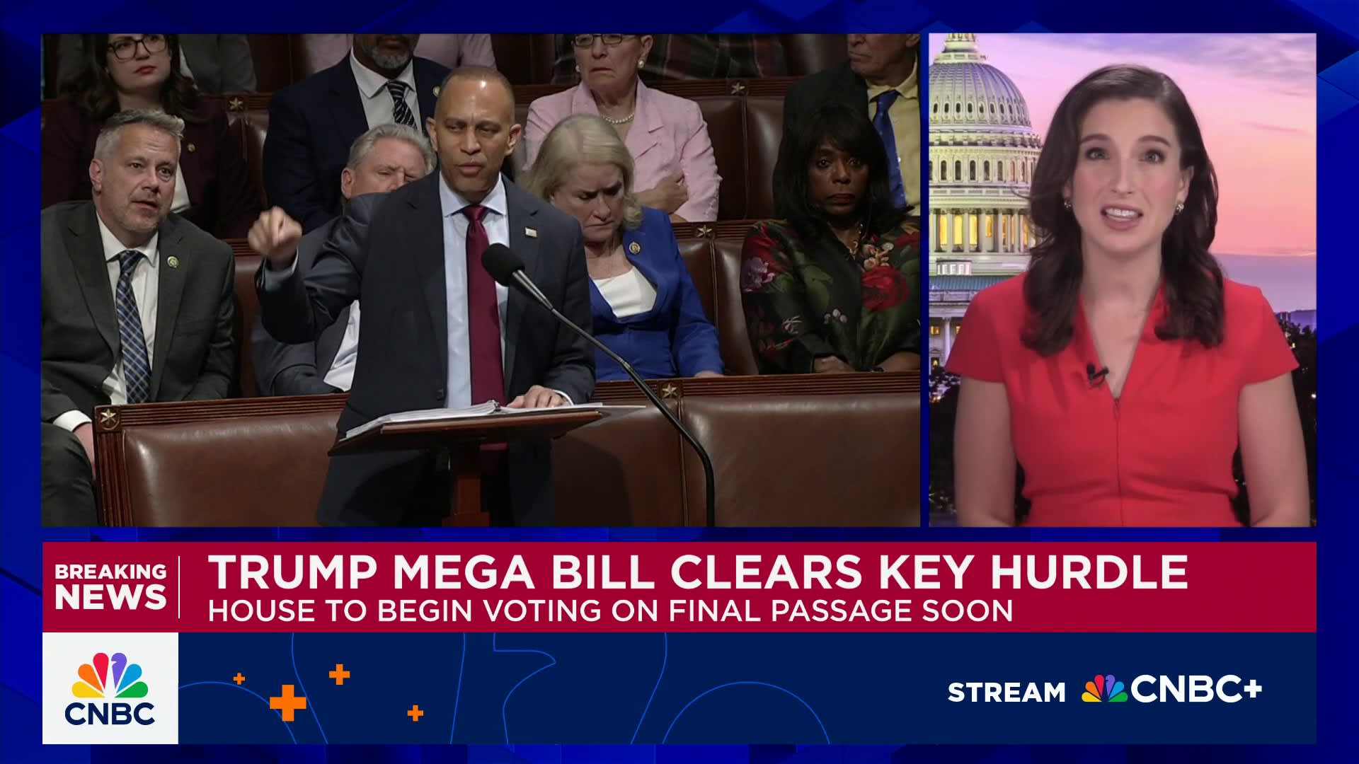 Trump’s megabill heads to final vote after Republican divisions nearly derail it